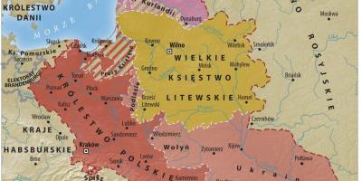 মানচিত্র গ্র্যান্ড duchy of Lithuania